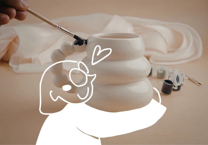 Atelier de peinture sur céramique